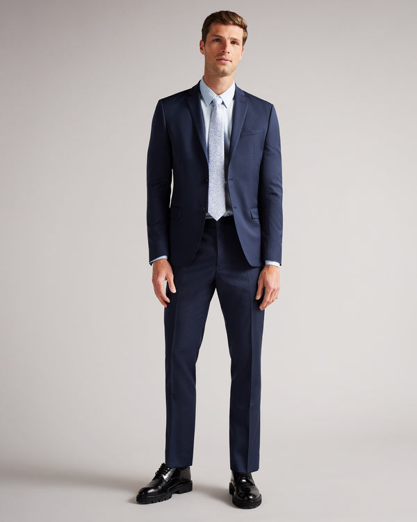 <P>Slim Navy Twill Suit Trouser</P>